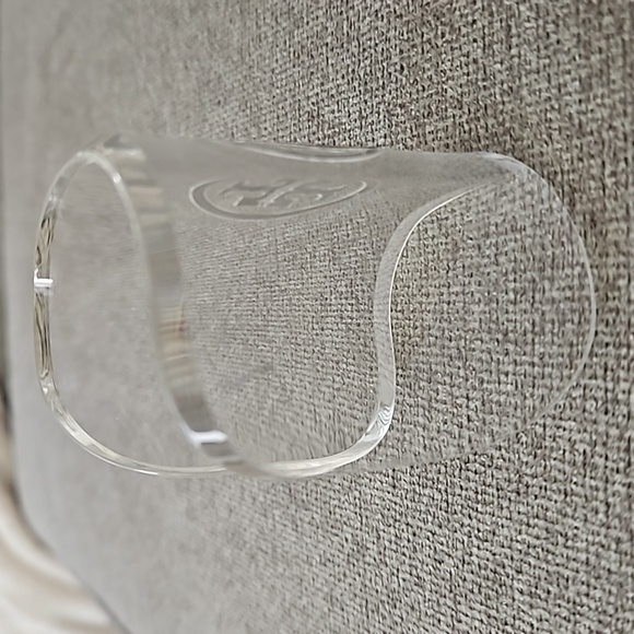 Tory Burch clear lucite/plastic Cuff Bracelet - Picture 2 of 4